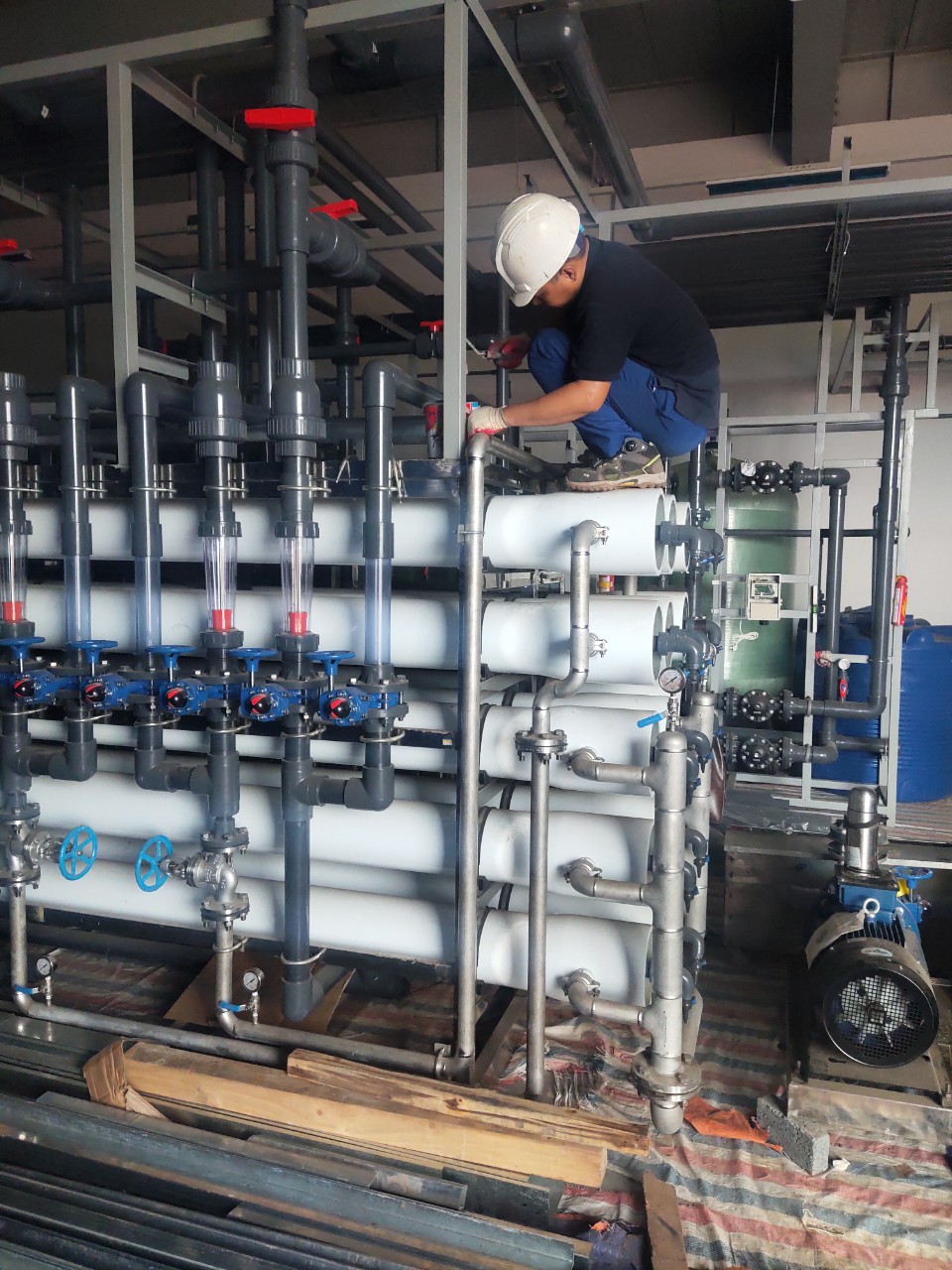 Hệ thống xử lý nước RO-DI tại nhà máy Hyunwoo Vina - Lô C7, KCN Bá Thiện 2, xã Thiện Kế, huyện Bình Xuyên, tỉnh Vĩnh Phúc