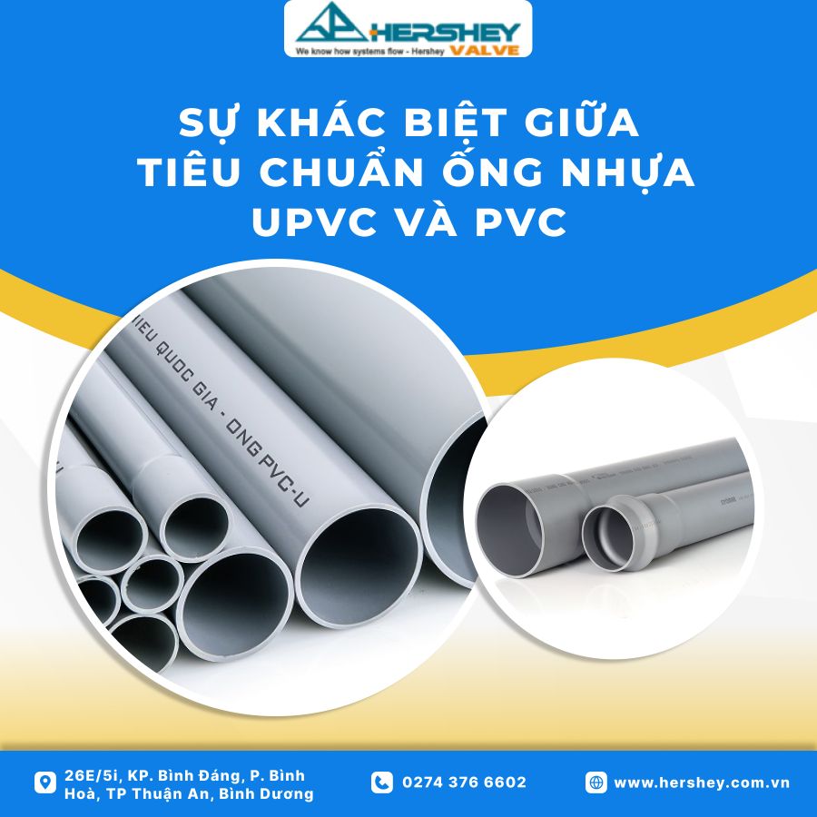 Sự khác biệt giữa tiêu chuẩn ống nhựa UPVC và PVC